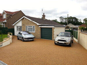 after picture of resin driveway