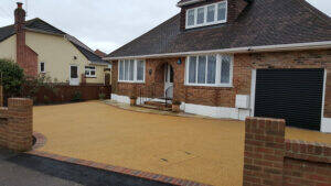 driveway with resin bound finish