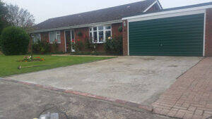A before picture of resin driveway