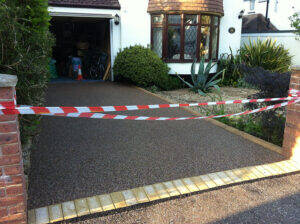 a resin driveway completed work